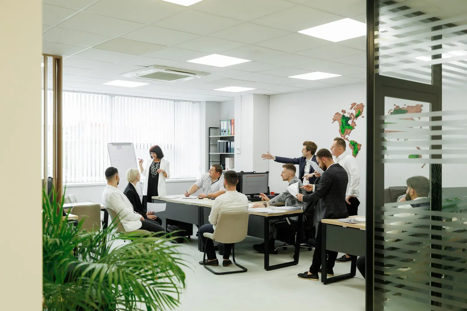The Alliance team working together in the office